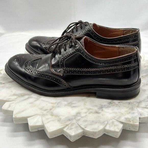 Stafford Executive Sz 9.5M Oxford Burgundy Leather Wingtip Brogue Lace Shoes main image 10